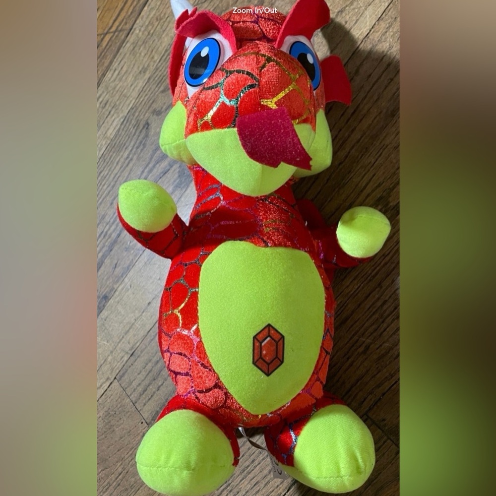 Classic Toy Co. Kids Red Dragon Plush Toy